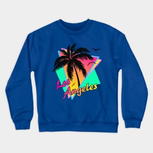 Los Angeles Cool 80s Sunset Crewneck Sweatshirt